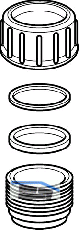 Geberit PE Verschraubung komplett