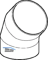 Geberit PE Bogen 45 Grad d 250 371045