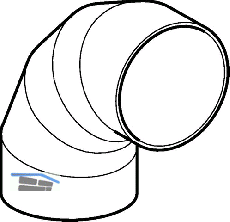Geberit PE Bogen 90 Grad d 250 371055