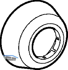 Geberit Rosette 1teilig d 50 weiss PP