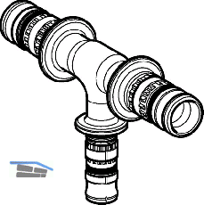 Geberit Mepla T-Stck reduziert