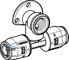 Geberit PushFit Anschluss T-Stck aus MS