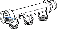 Geberit Verteiler 3-fach m. Steckanschl.