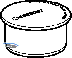 Geberit Muffenstopfen PP-MD d90