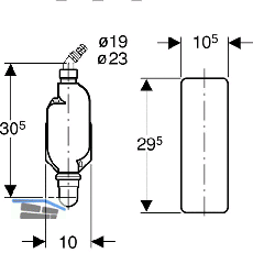 Geberit Siphon f Aufputz Wasch- und