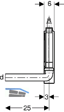 Geberit Siphon f Aufputz Wasch- und