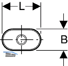 Geberit PE Trichter oval ohne Rand
