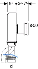 Geberit Urinal-Absaugsiphon fr