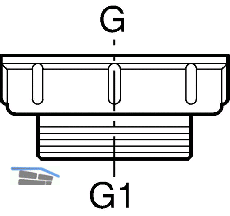 Geberit Reduzierung 6/4' auen 2'