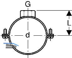 Geberit Rohrschelle d 250mm