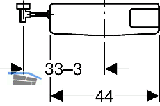 Geberit Splkasten AP127 tiefhngend