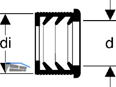 Geberit PE Steckdichtung d 44/32 mm zu