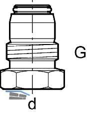 Geberit PushFit Anschl. Verschraubung