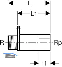 Geberit Mepla Anschluss gerade 1/2"