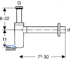 Geberit Direktsiphon fr Waschtisch