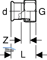 Geberit Mapress C-Stahl bergang m.