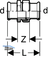 Geberit Mapress C-Stahl Verschraubung