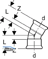 Geberit Mapress Edelstahl Bogen