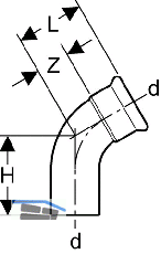 Geberit Mapress Edelstahl Bogen
