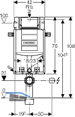 Geberit Kombifix Montageelement f WC