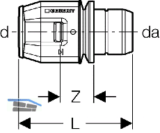 Geberit PushFit Steckberg. f. Verteiler