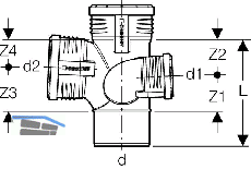 Geberit Abzweig PP-MD 87.5G
