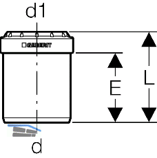 Geberit Reduktion PP-MD d50/40 kurz