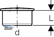 Geberit Muffenstopfen PP-MD d40