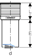Geberit Abgangsstutzen PP-MD d110 lang
