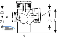 Geberit Abzweig PP-MD 87.5G