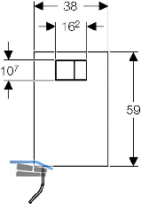 Geberit AquaClean Designplatte