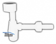 HL130/40 Urinalsifon DN40 m. Anschl.manschette u. Rosette