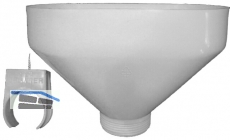 HL20 Tropftrichter 6/4' m. Rohrschelle