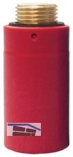 HL42R.MS Baustopfen m. MS-Gewinde 1/2' rot