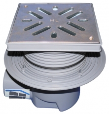 HL615SW Perfektabl. DN110 waagr m. Dicht flansch. 240x240mm Kst.