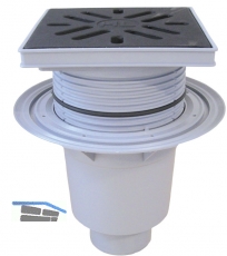 HL616/1 Perfektabl. DN110 senkr m. Dicht flansch. 240x240mm Kst.