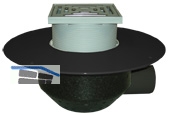 HL64BF/7 Dachabl. DN75 waagr, PP-Kragen begehbar