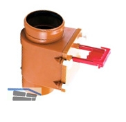 HL710.1V RStauverschl. DN110 m. Niroklappe u. Handabsperrung, senkr