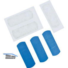 LEINA Pflasterstrips elastisch Farbe blau 2,5 cm x 7,2 cm