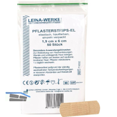 LEINA Pflasterstrips elastisch Farbe hautfarben 1,9 cm x 6 cm