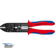 KNIPEX Crimpzange 9721 isolierte Kabelschuhe/-Verbinder 0,5-6 mm�, L=230 mm