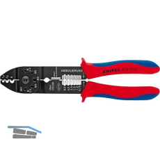 KNIPEX Crimpzange 9721C unisolierte Kabelschuhe/-Verbinder 0,5-6 mm�, L=230 mm