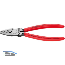KNIPEX Crimpzange 9771180 f�r Aderendh�lsen 0,25-16 mm�, KS-Griff, L=180 mm