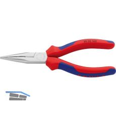 KNIPEX Langschnabelzange DIN 5745 gerade 2K-Griff L�nge 160 mm