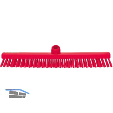 Bodenschrubber PBT Farbe rot f. mittleren-harten Schmutz 400 x 50 mm