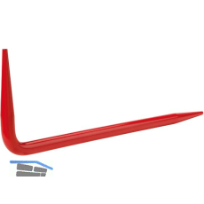 RENNSTEIG Winkeldorn geh�rtet, rot pulverlackiert 400 x 120 x 14 mm