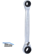 Doppel-Ringratschenschl�ssel 4in1 SW 10 x 13 mm, 17 x 19 mm
