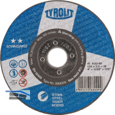 TYROLIT Trennscheibe gekr�pft Standard** 125 x 2,5 mm Form 42