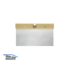Japanspachtel rostfrei mit Holzgriffleiste Breite 300 mm