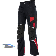 K�BLER Bundhose Bodyforce PRO 2125 schwarz/mittelrot 48